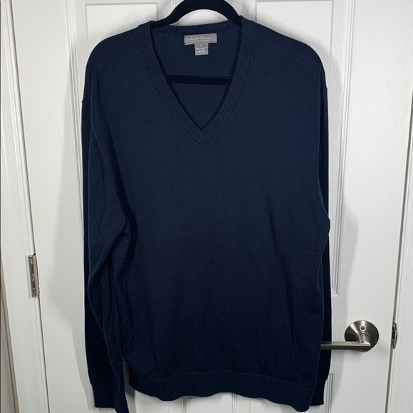 Daniel Cremieux Other - Daniel Cremieux Signature Collection Pima Cotton Navy v-neck sweater size large